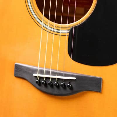 Yamaha FG3 Red Label Acoustic Guitar - Vintage Natural with Gig Bag image 11