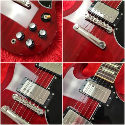 2008 Tokai SG155 Premium Series SG Standard - Cherry Lacquer - 1 Piece Honduras Mahogany Body - Original Case - Made In Japan MIJ image 4