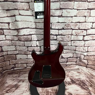 PRS Studio Wood Library 10 Top Flame Fire Redburst Mahagony Back Red Tiger Paisley image 9