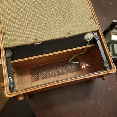 Ampex 620 Extension speaker, amp, and cabinet mono tube suitcase 1960s image 9