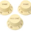 Fender Stratocaster Replacement Knobs - Aged White (3-piece Set)