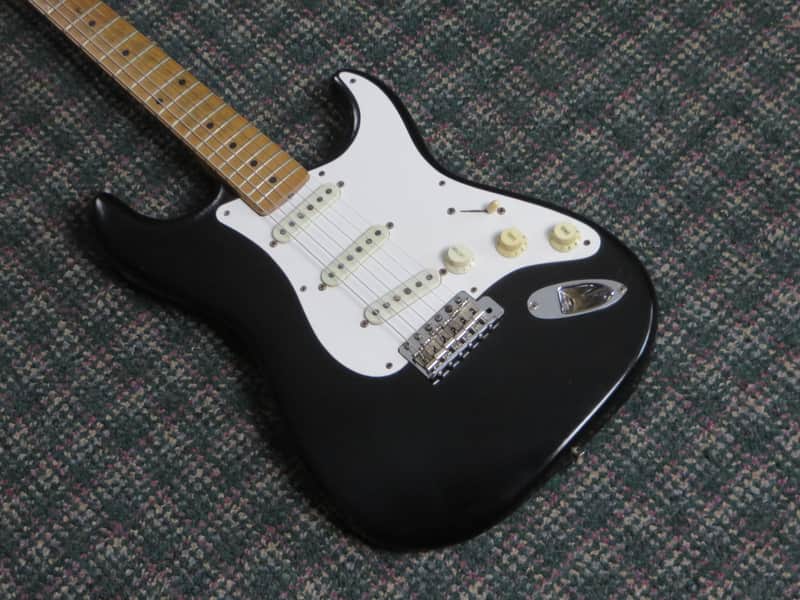 1958 Fender Stratocaster Body-Only Refin Black! w/OHSC&original bill of sale image 1