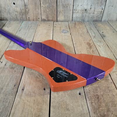 Kauer Banshee Custom Firebird Baritone - Tangelo Orange and Deep Purple Flake image 13