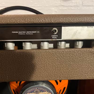 FS/FT Fender Pro 6G5-A Brownface 40-Watt 1x15" Guitar Combo 1961 - 1963 - Brown image 7