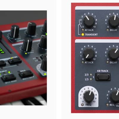 Nord Wave 2 61-Key 48-Voice Polyphonic Synthesizer 2013 - 2022 - Red image 4