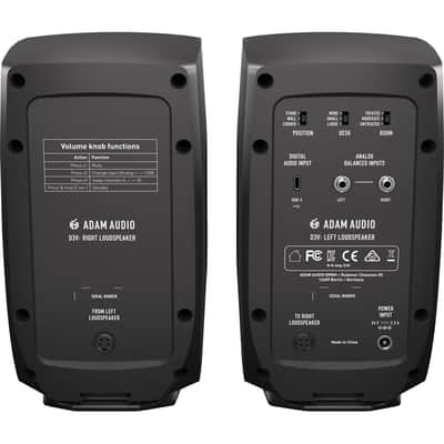 Adam Audio D3V Desktop Monitors (Black) image 5