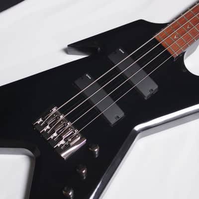 Dean Razorback Bass 4-string electric bass guitar NEW Classic Black RZR BASS CBK- CAP pickups - Blemished image 3