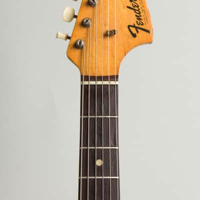 Fender Competition Mustang Solid Body Electric Guitar (1971), ser. #328976, original grey hard shell case. image 5