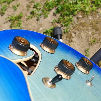 Ibanez AS153 - Jet Blue Burst - RARE image 6