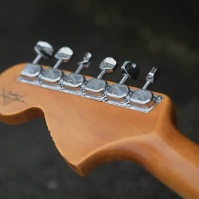 Fender Custom Shop '69 Stratocaster, Relic - Dakota Red over Olympic White image 9