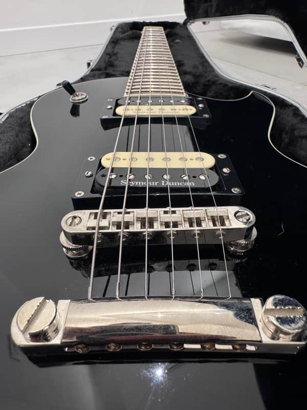 ESP Eclipse-I Guitar, Black, with Seymour Duncan Pickups 2008 - Black image 1