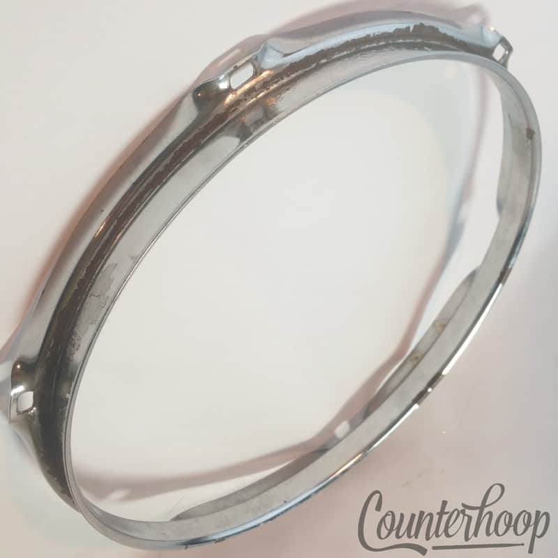 *Ludwig 10"Tom Drum Rim/Hoop Triple-Flange Chrome 6Hole Classic Vintage 70s USA* image 1