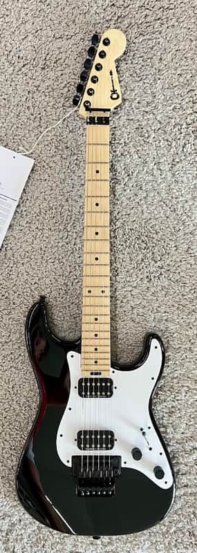 Mint Charvel Pro-Mod So-Cal Style 1 HH FR M, Maple Fingerboard, Gloss Black image 1