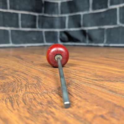 Danmar Wood Bass Drum Beater • Red • 8" Rod • Classic Punch & Attack image 5