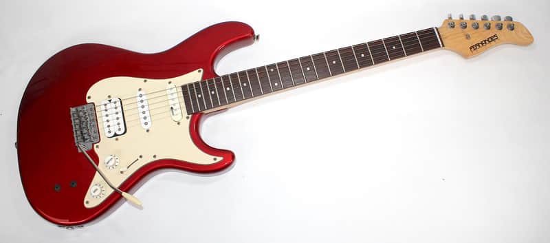 Fernandes Retrorocket Pro SUSTAINER 2004 • Candy Apple Red | Reverb