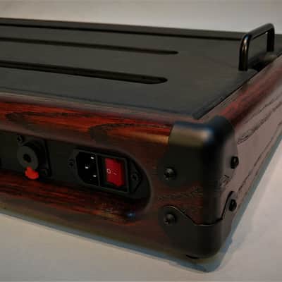 Jamboard Pro Deluxe Large - 16 x 32 - Oak Frame w/ Black Cherry Stain - Professional Pedalboard image 8