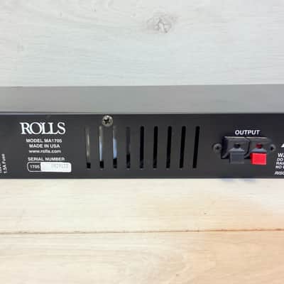 Rolls MA1705 70V Mixer Amplifier – 70W Rackmount Commercial Paging / Installed Audio Amp 2000's image 13