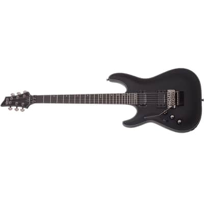 Schecter Blackjack SLS C-1 FR-P Satin Black SBK New + Free Gig Bag - Left Handed Passive Dots C1 C 1 image 1