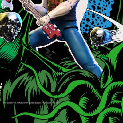 Super 7 Metallica Cliff Burton Ultimates! (Wave 2) 7” scale action figure. Limited Edition. Sold Out 2024 image 3