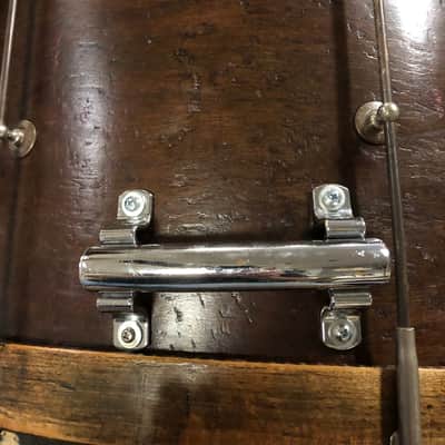 Ludwig&Ludwig 26" Single Tension Marching Bass Drum 1920's - Walnut image 4