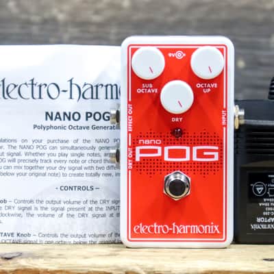 Electro-Harmonix Nano POG Polyphonic Octave Generator Compact Effect Pedal image 9