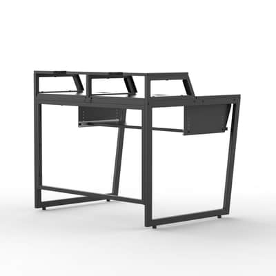 Wavebone Star Rover™ Studio Desk with Keyboard Tray - Black Finish image 2