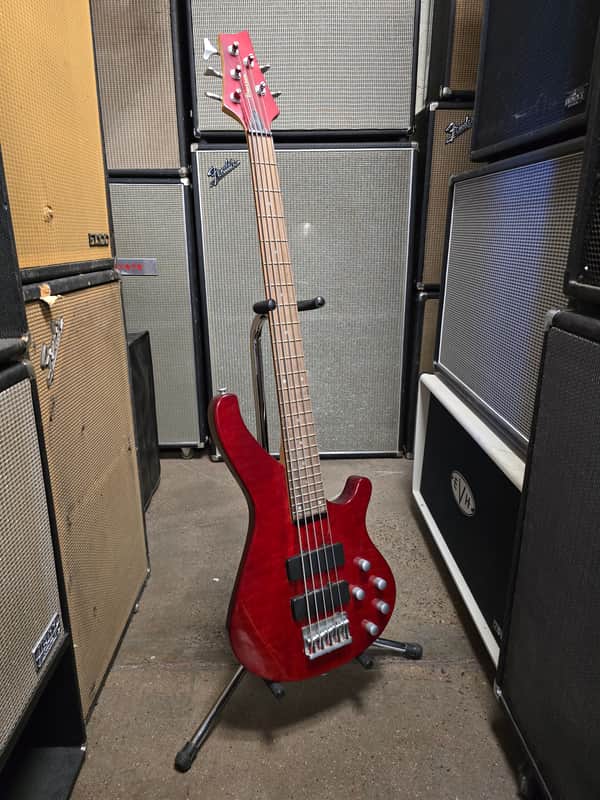 Davidson 5 string Active Electric Bass Red image 1