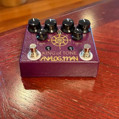 Analogman King of Tone V4 with Both Side High Gain, Four Jack, and Mode Toggle Options 2015 - Present - Graphic image 2
