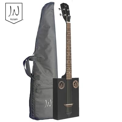James Neligan CASK-FIRKCOAL Cask Series Sapele Top 4-String Acoustic Cigar Box Guitar w/Gig Bag image 1