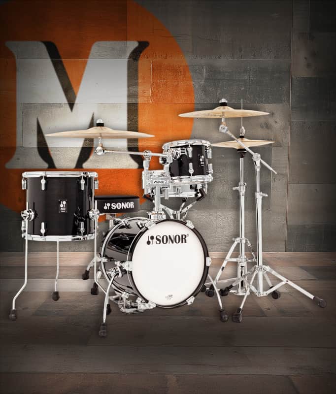 Sonor AQ2 Maple Martini 4 Piece Shell Pack - Transparent Black (AQ2-MARTINIWMCTSB) image 1