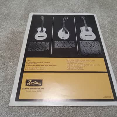 Vintage 1971 Goya Guitar Catalog! Rare, Original! Rare, Original Case Candy, Paperwork! image 5