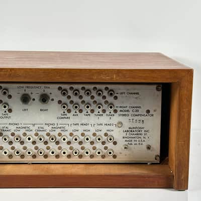 McIntosh C20 Stereo Vintage Tube Preamplifier w/ Cabinet image 10