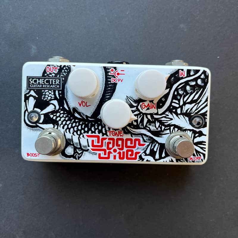 RARE 2010's Schecter Dragon Driver HIGH GAIN Overdrive + Boost (Shinichi Kobayashi SIGNATURE Pedal,  full-fledged 100-watt stack amp style circuit) image 1