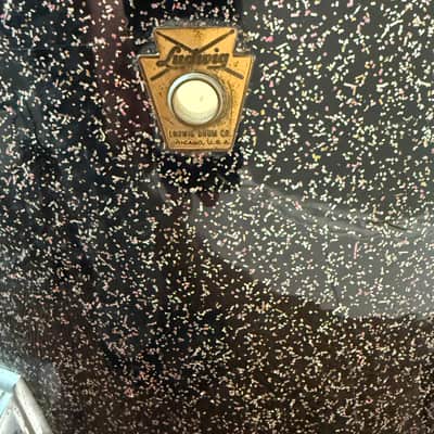 Ludwig Super Classic 1961-1963 pre-serial number - Black Galaxy Sparkle - 4 pc shell set image 10
