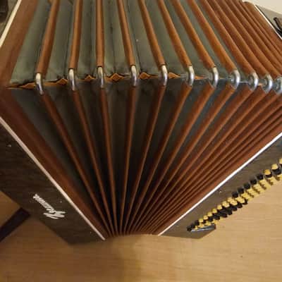 Button Accordion Kreminne 100 Bass USSR Bayan Straps Soviet Made in Ukraine Vintage image 5