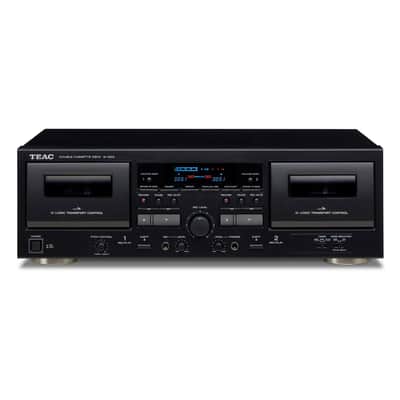 Teac: W-1200 Double Cassette Deck Player (W1200B) - Black image 1