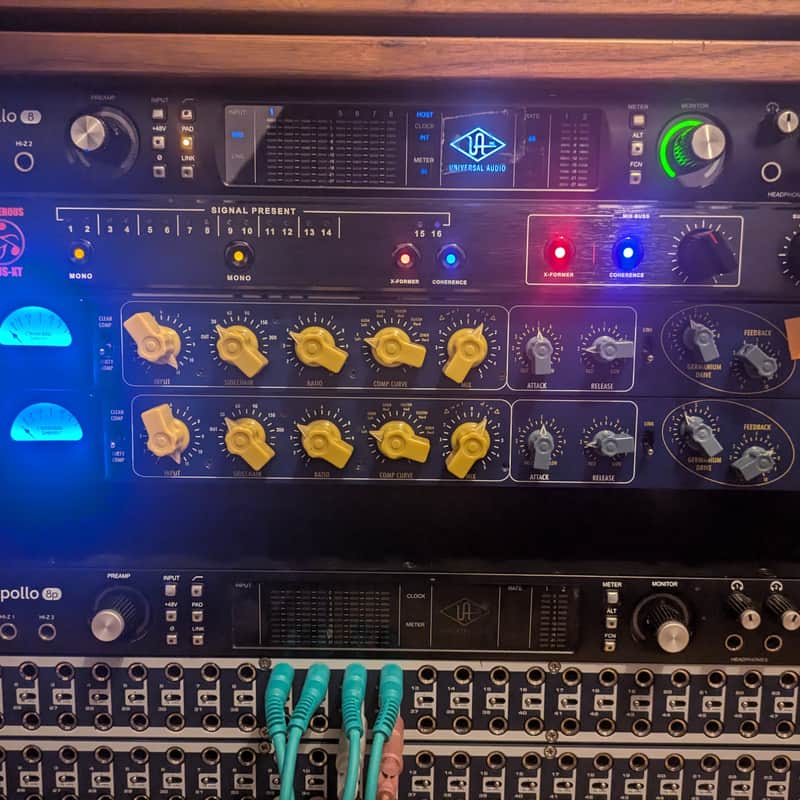 2010s Chandler Limited Germanium Compressor Pair with PSU Blue