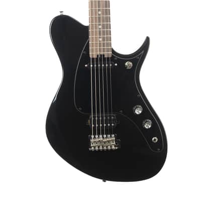 Aria electric baritone guitar gloss black JET-Btone-BK image 1