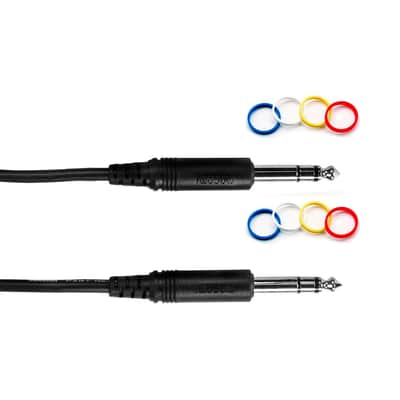 Mogami Pure Patch SS 1/4" TRS-TRS High-Quality Molded Audio Accessory Cable - 6ft image 2