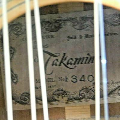 Takamine F-340 "Lawsuit" Acoustic Guitar w/ Case! Made In Japan Vintage 1972! image 5