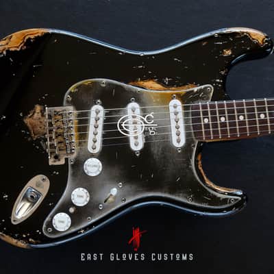 Fender Stratocaster 60th Anniversary Special Edition Black Aged Relic by East Gloves Customs (Rare) image 3