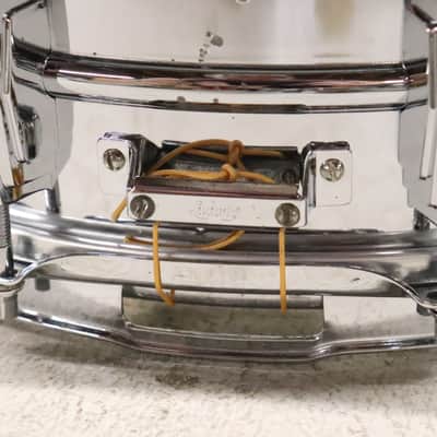 Ludwig 400 Supraphonic 5X14" Snare Drum Vintage 1960's COB Hoops image 8