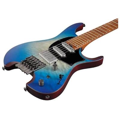 Ibanez QX54QM Electric Guitar, Blue Sphere Burst Flat, Open Box (Very Good) image 5