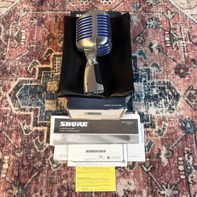 Shure Super 55 Deluxe Supercardioid Dynamic Microphone W/ Box & Paperwork! image 1