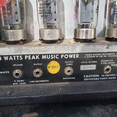 Fender 300PS 300-Watt Tube Bass Head | ~1975 | Good Condition image 9