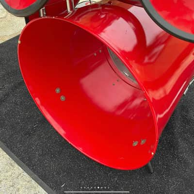 Vintage North Drums 6pc Drum Set kit-Red Finish North Drums 1970,s Red EASTER SALE! image 3