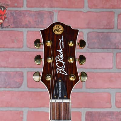 B.C. Rich Mockingbird 100th Namm Limited Edition #52 of 100 Flame Maple Top Transparent Red 2001 w/OHSC image 9