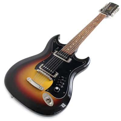 Vintage Hagstrom F-12S 12-String Electric Guitar in Sunburst image 12