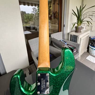2002 Ernie Ball Music Man Stingray  - Green Sparkly image 7