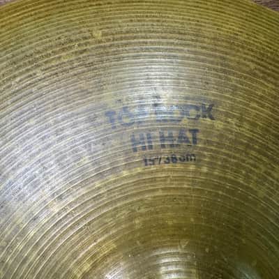 Vintage Zildjian 15" Rock Hi Hat Cymbals image 6